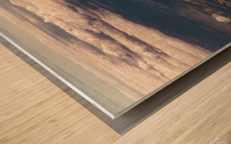 Above the Rockies Wood print