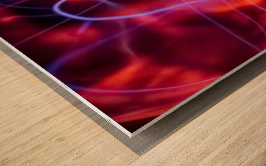 Electric Shock Wood print