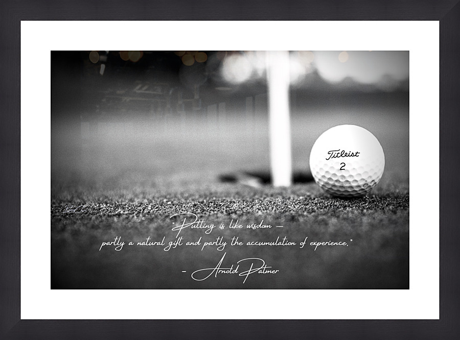 Palmer Golf Quote Picture Frame print