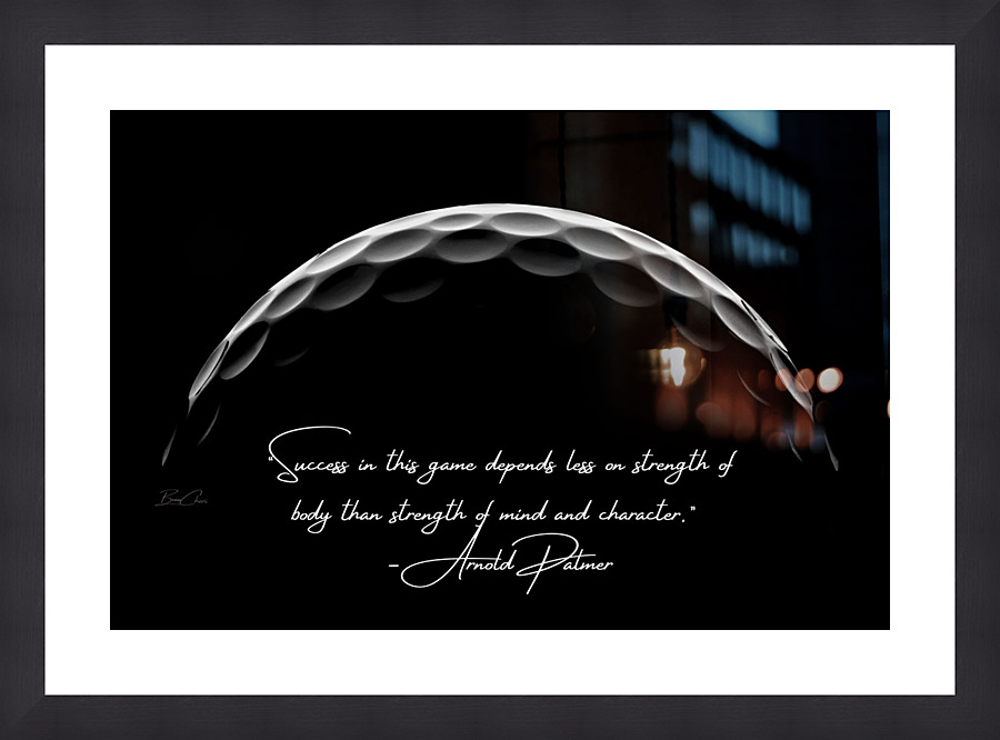 Palmer Character Golf Quote Picture Frame print