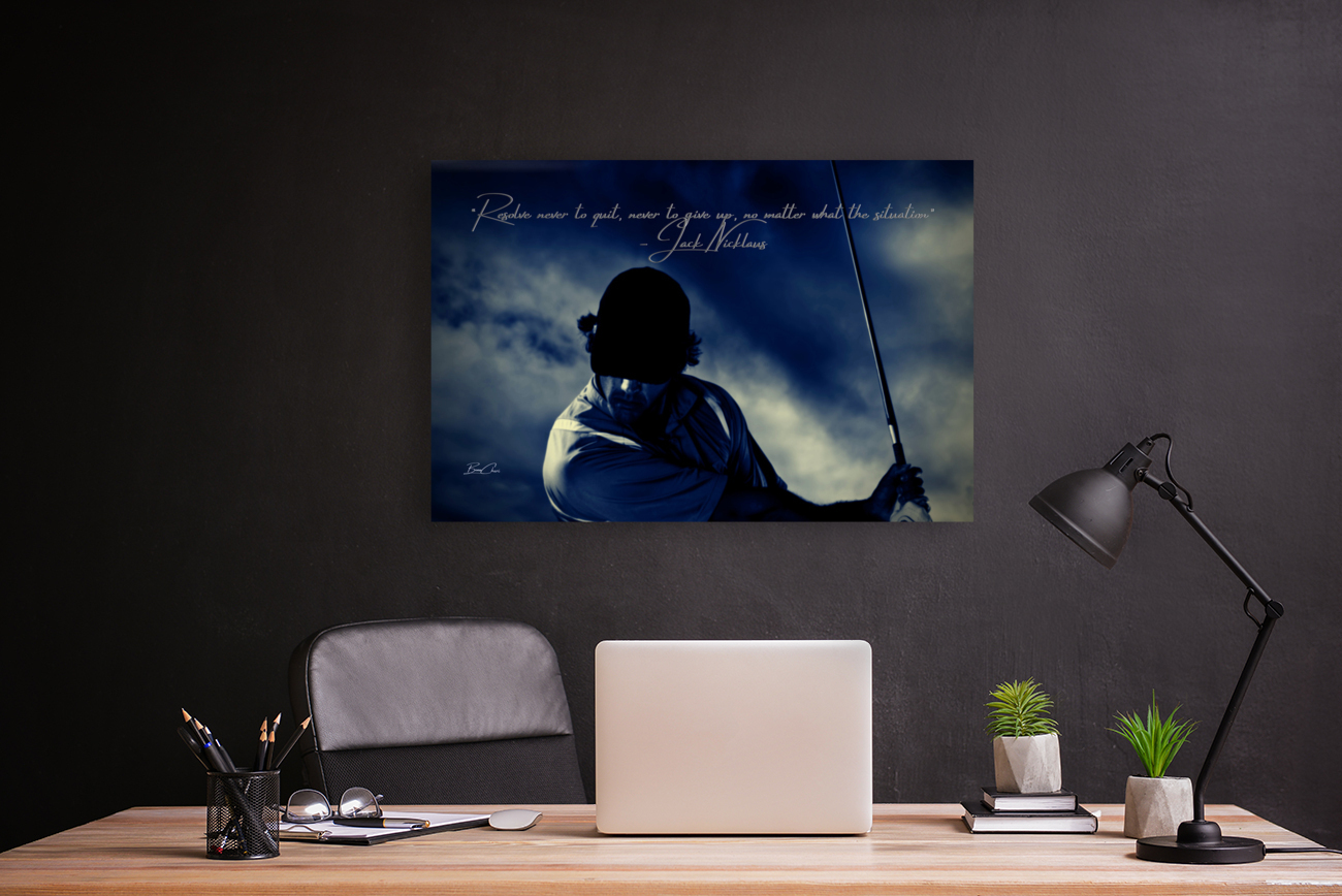 Nicklaus Golf Quote Reproduction