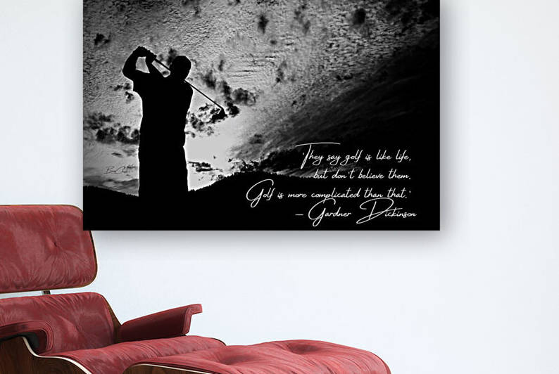Dickinson Golf Quote Reproduction