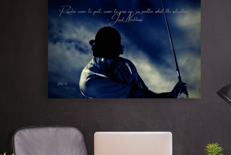 Nicklaus Golf Quote Reproduction