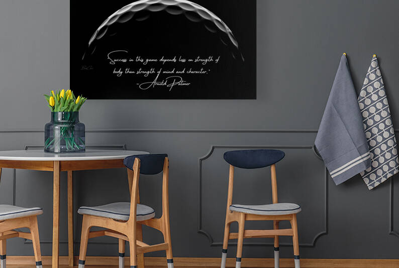 Palmer Character Golf Quote Reproduction