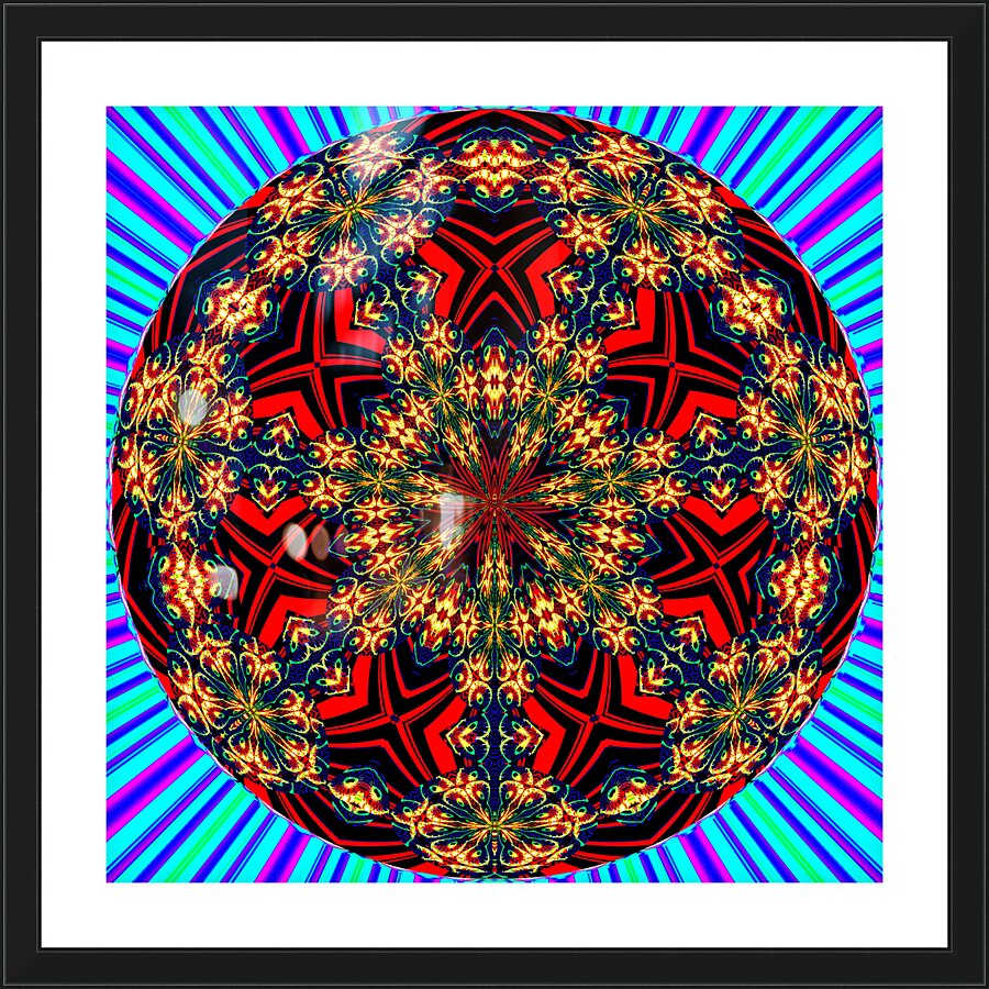 Mandala of Life Picture Frame print