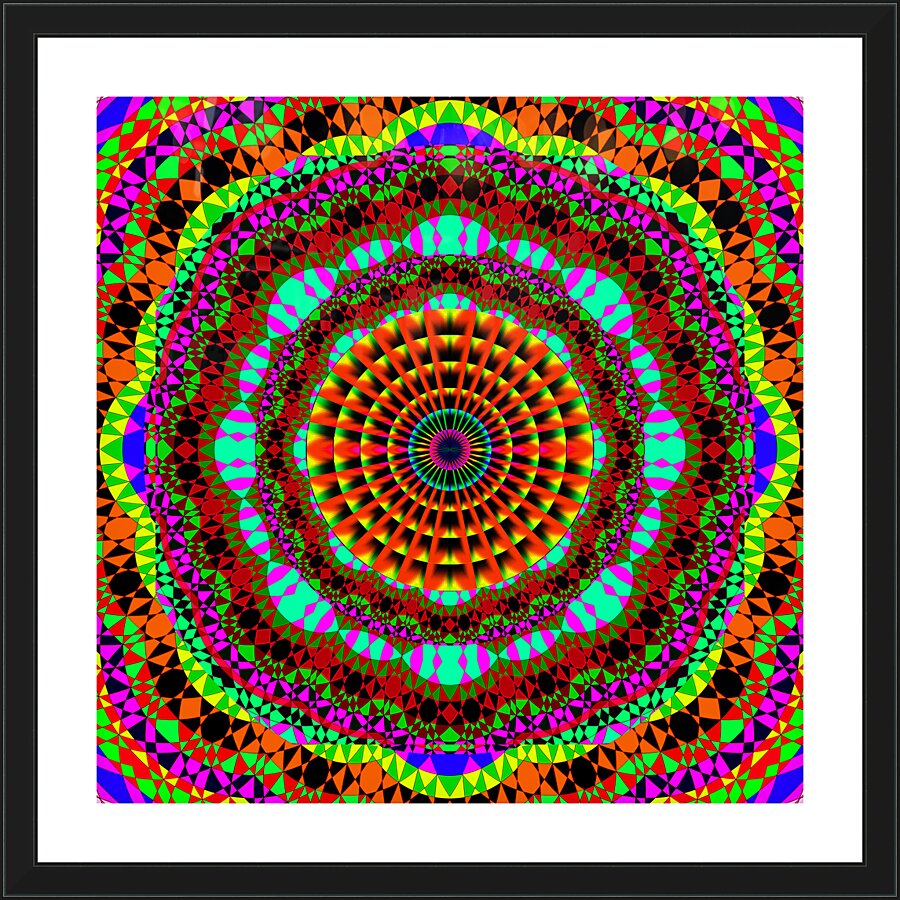 Mandala Magic Picture Frame print