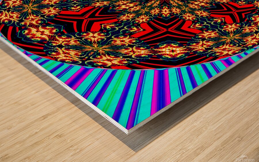 Mandala of Life Wood print