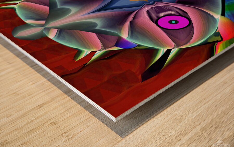 Miss Morpheus Wood print