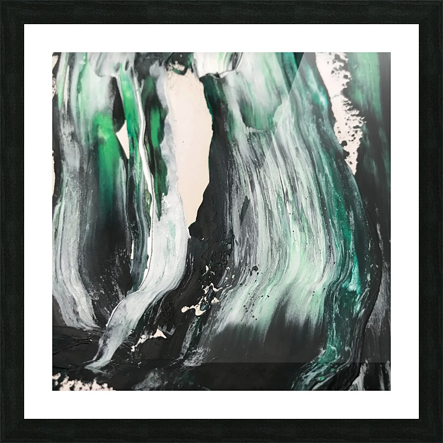 Abstract Black & White Expression Picture Frame print