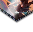 a striking abstract image of a sultry woman lying Acrylic print