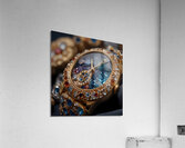 Default Closeup of a watch made of precious stone Acrylic Print