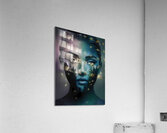 a captivating abstract photograph of a woman s fa Acrylic Print