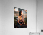 a captivating photograph of a young woman and cat 1715440550.2098 Acrylic Print