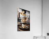 a luxurious and exquisite 3d rendering of a golde Acrylic Print