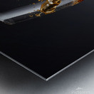 Default Closeup of a glass of Fine alcohol before Metal print