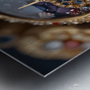 Default Closeup of a watch made of precious stone Metal print