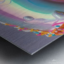 a mouth watering 3d render of a scrumptious donut Metal print