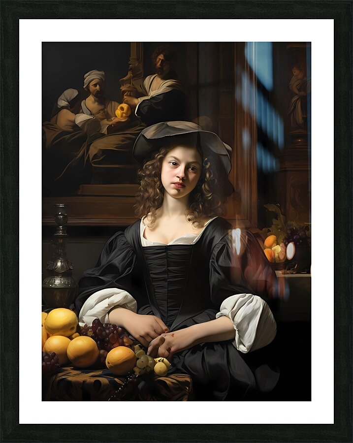 Default CaravaggioTintorettoVermeerWillem KalfRem  Picture Frame print