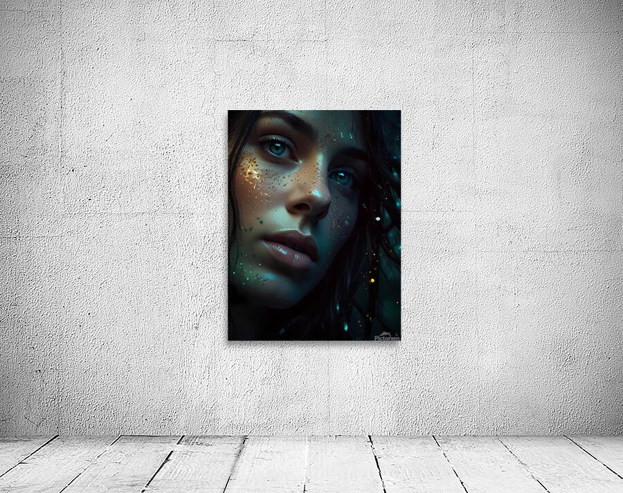 Default Abstract image of a womans face His featu Wall Preview