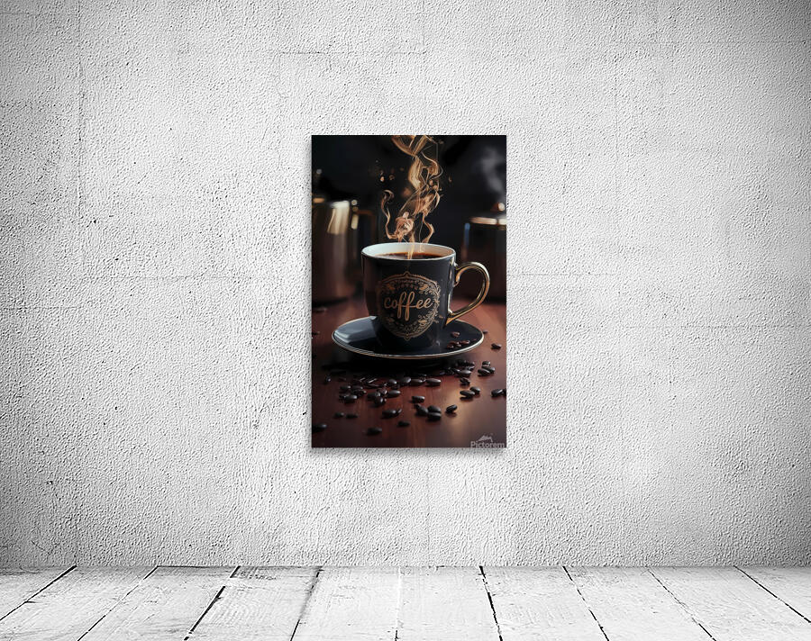 a coffee cup engraved with pure gold professional 1715614460.3302 Wall Preview