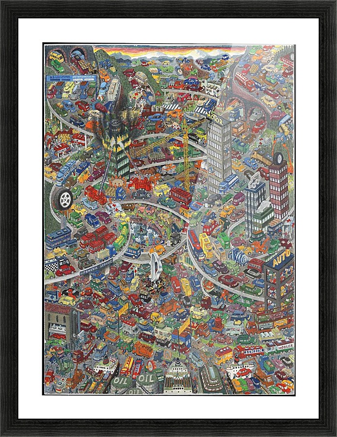Biler - Cars Picture Frame print