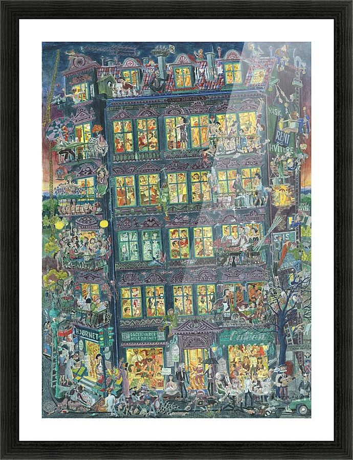 Husparty - Houseparty Picture Frame print