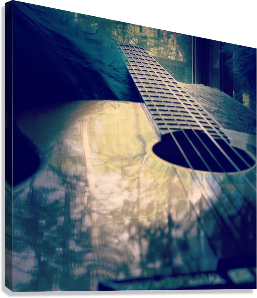 Light on Guitar Canvas Print