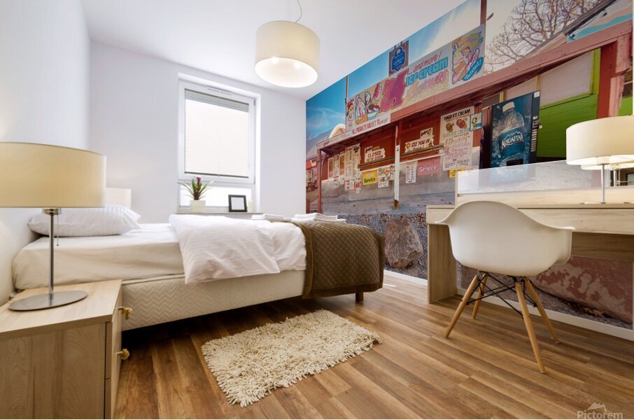 Beach Town Mural print