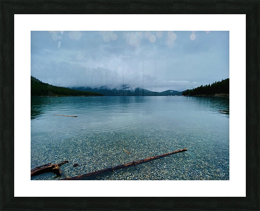 Cold Lake Picture Frame print