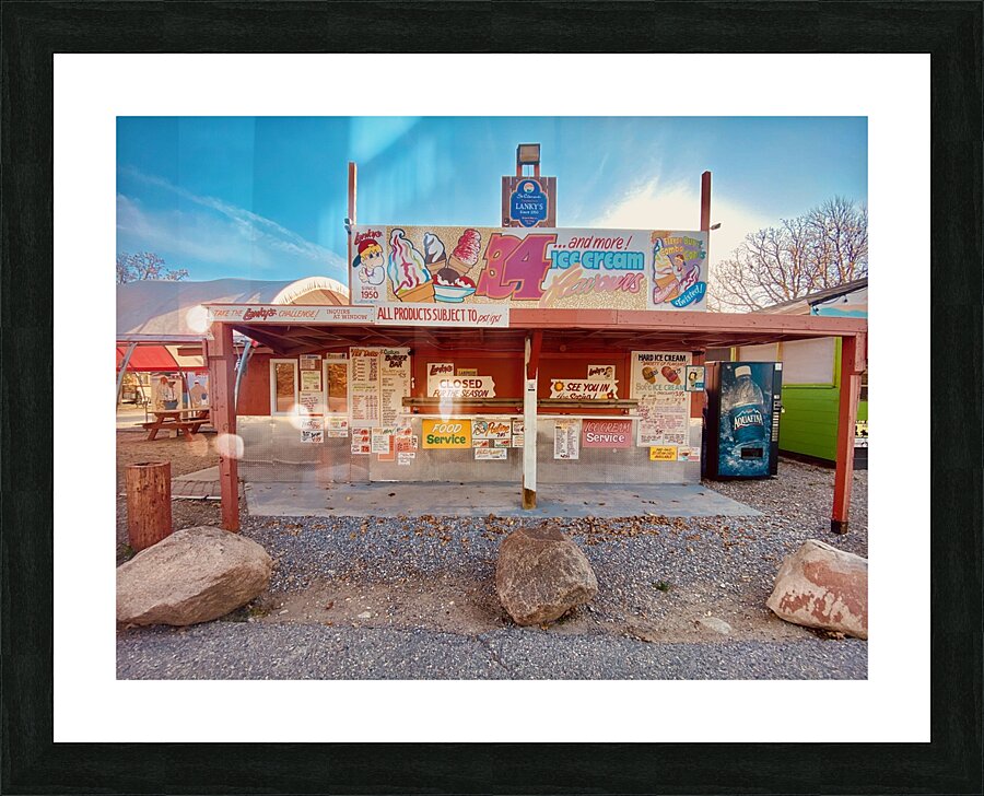Beach Town Picture Frame print