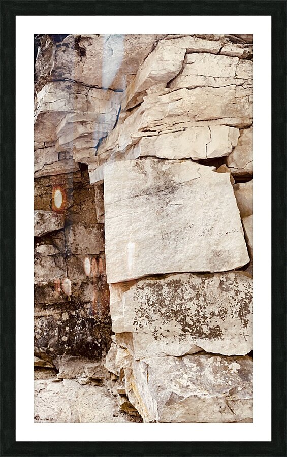 Rock Wall Picture Frame print