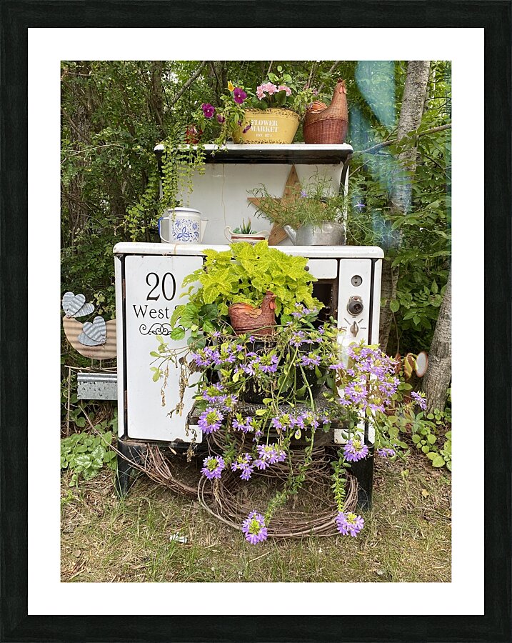 The Old Stove Picture Frame print