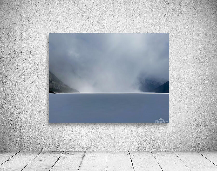 Mountain Winter Lake Wall Preview