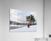Winter pond Acrylic Print