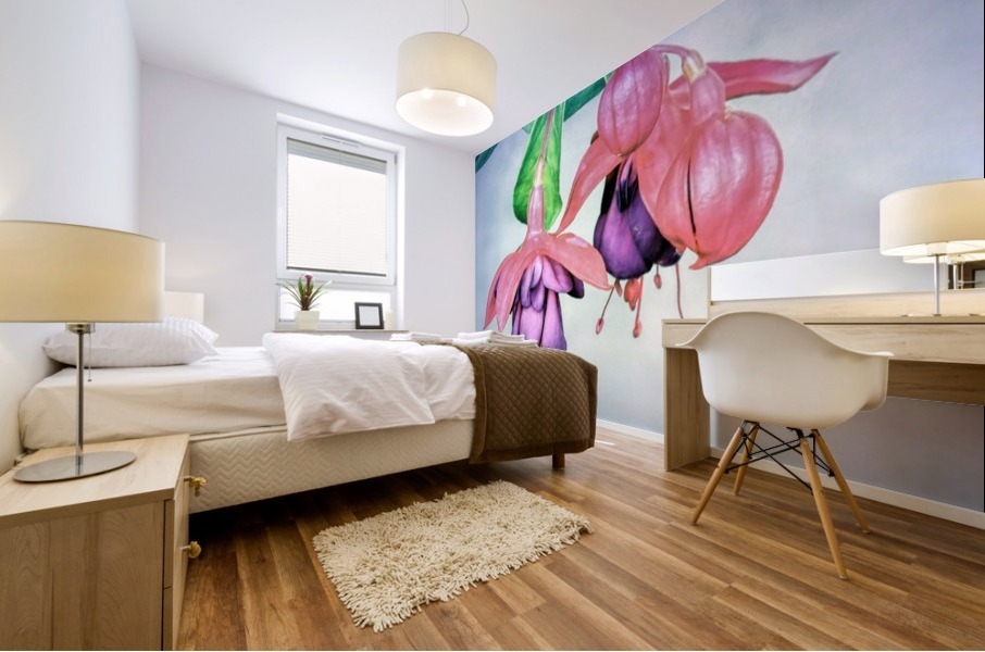 Fuchsia Mural print