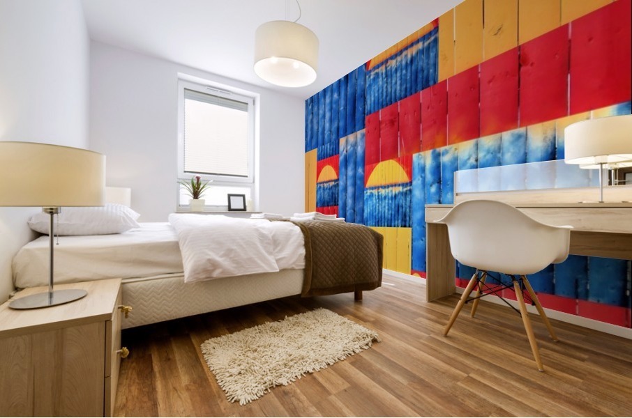 Fences collage  Mural print