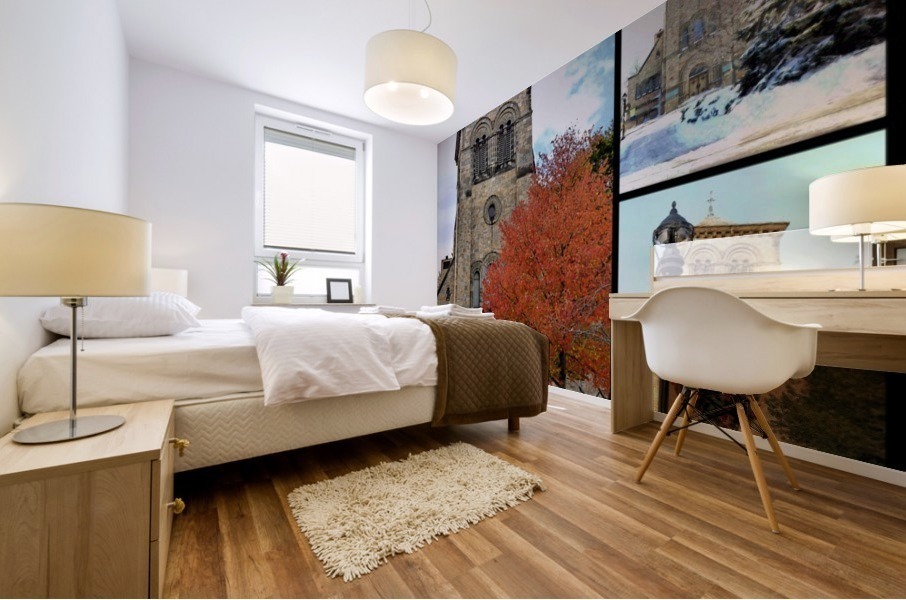 First Parish Plymouth collage Mural print