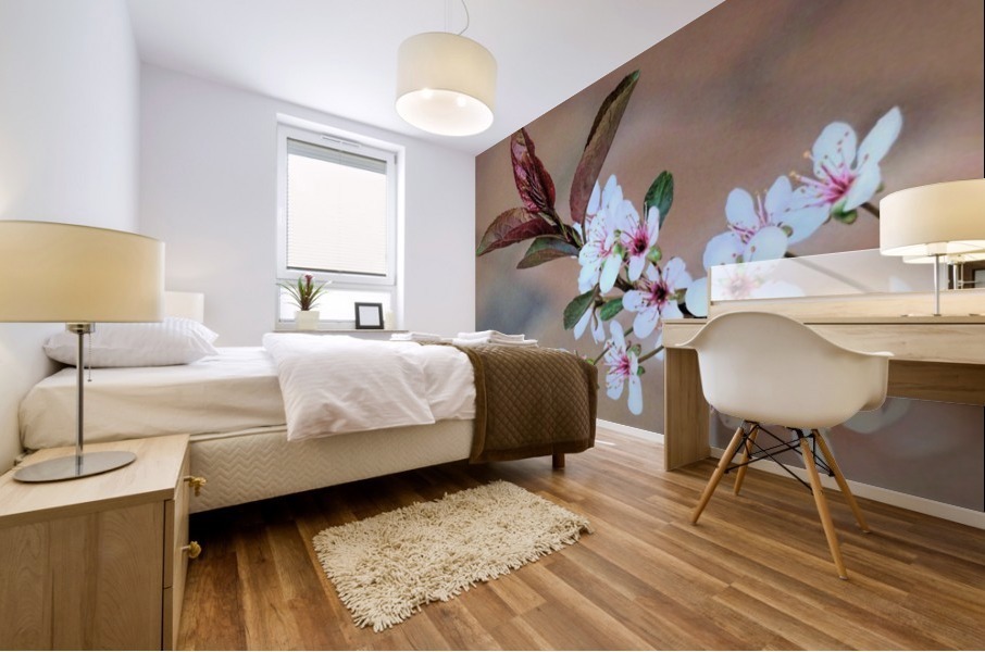 Cherry plum blossom Mural print