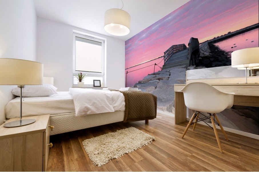 Jetty sunrise  Mural print