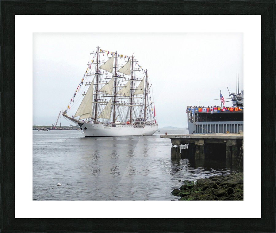 Tall ship Union Picture Frame print