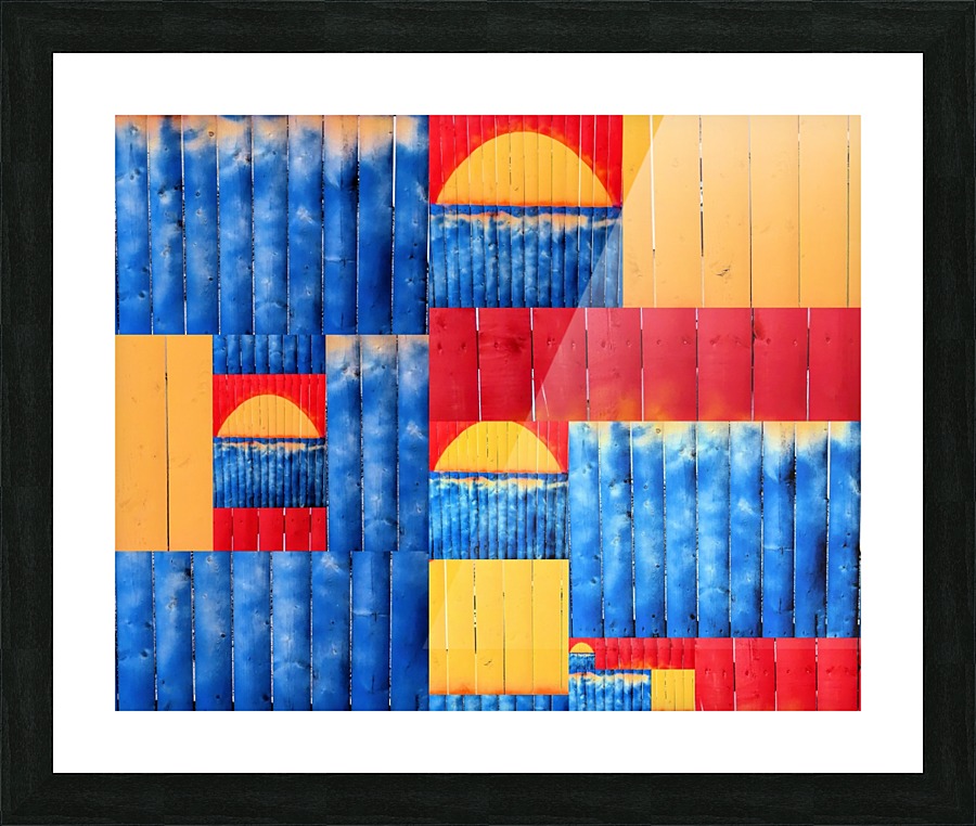 Fences collage  Picture Frame print