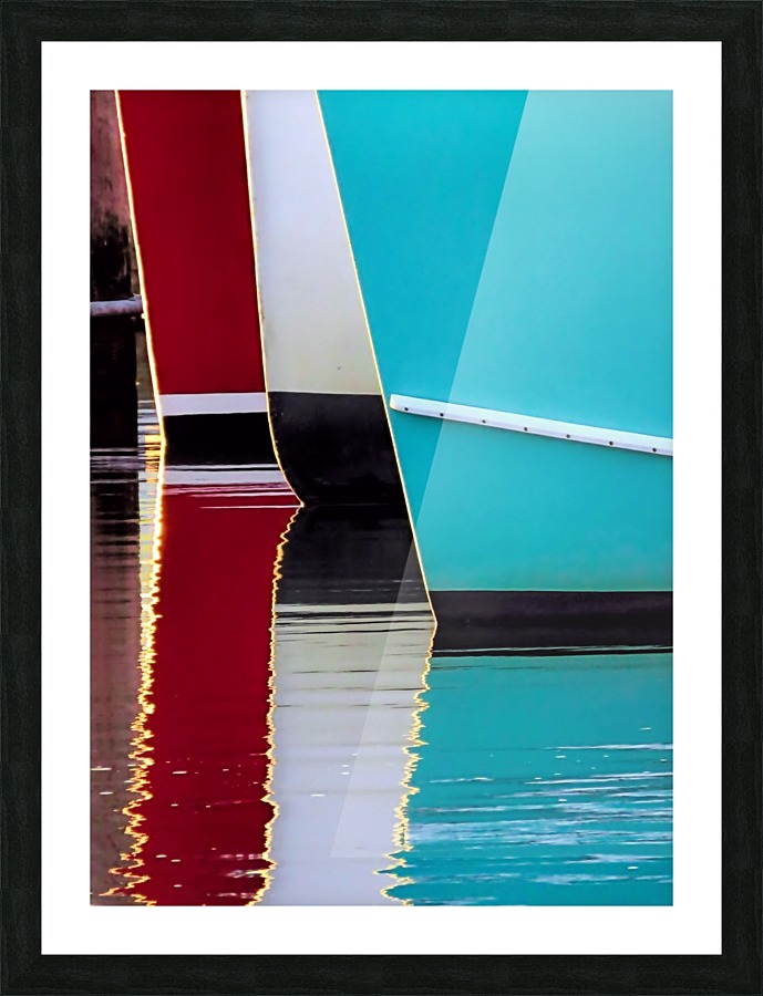 Red White Blue Reflections Picture Frame print