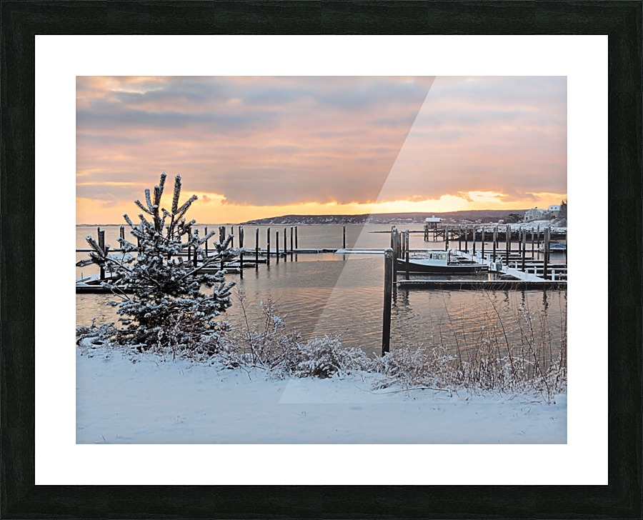 Yellow sunrise Picture Frame print