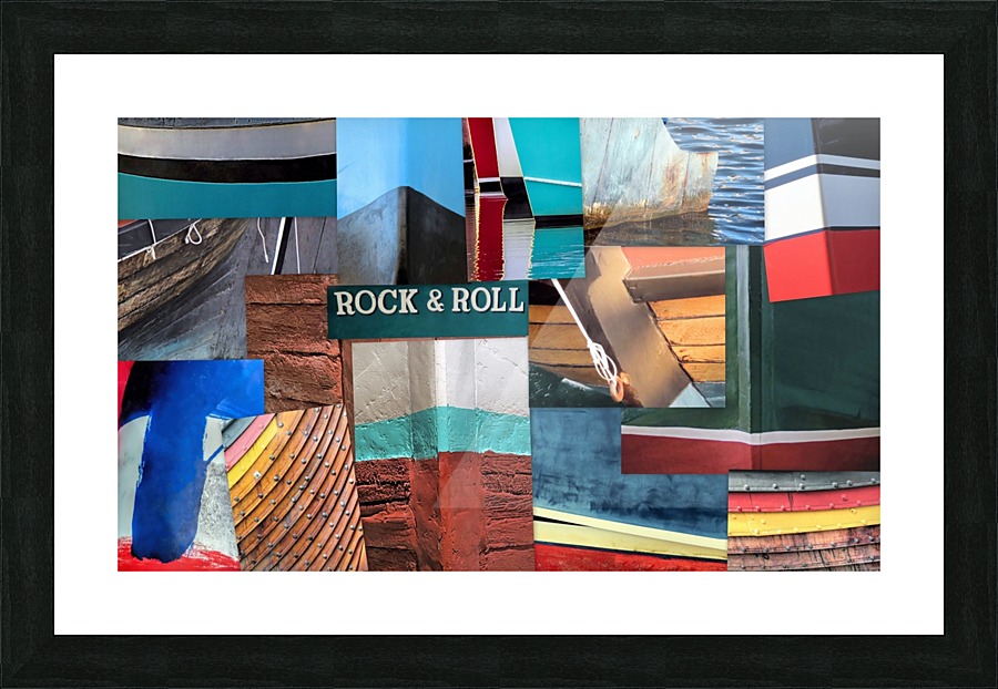 Boats abstract Picture Frame print