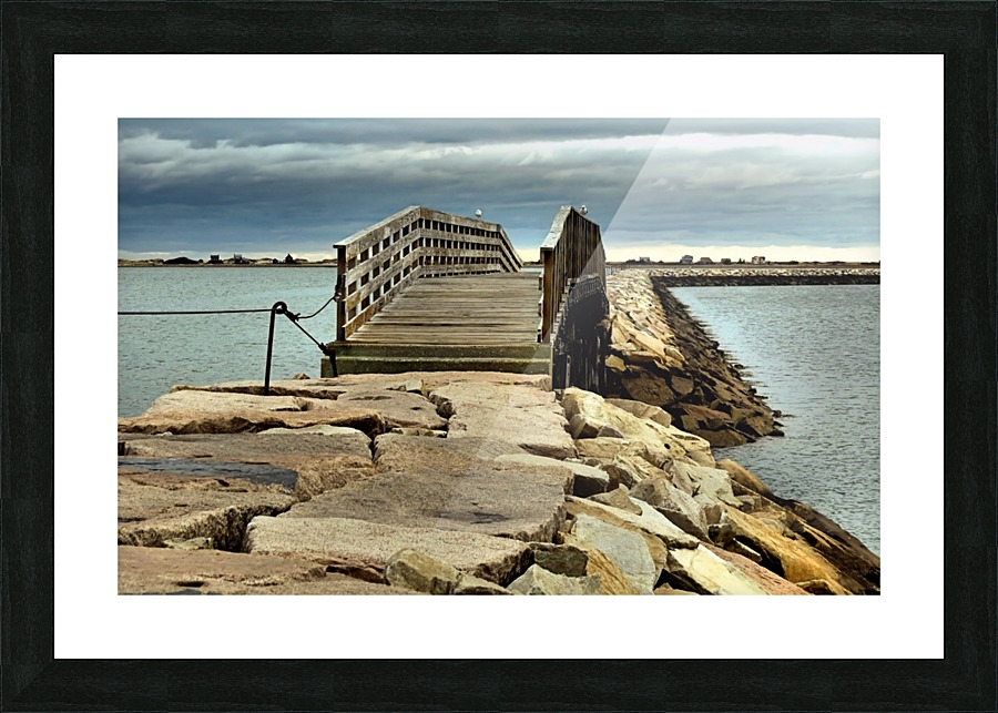 Jetty bridge Picture Frame print