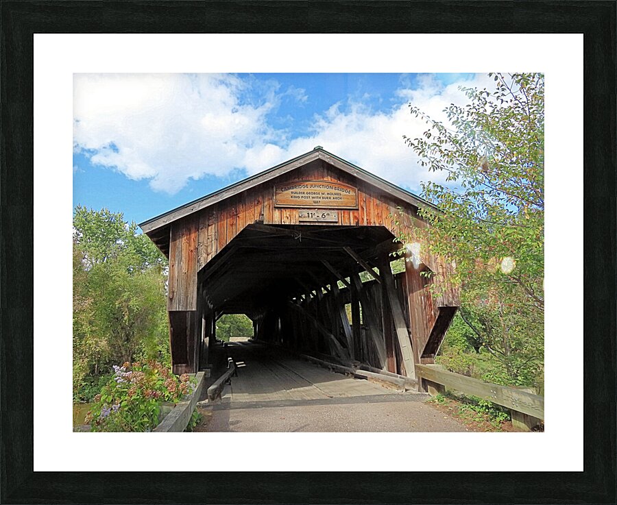 Cambridge Junction Bridge  Picture Frame print
