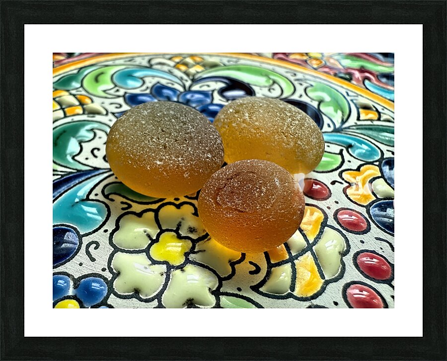 Amber rounds  Picture Frame print