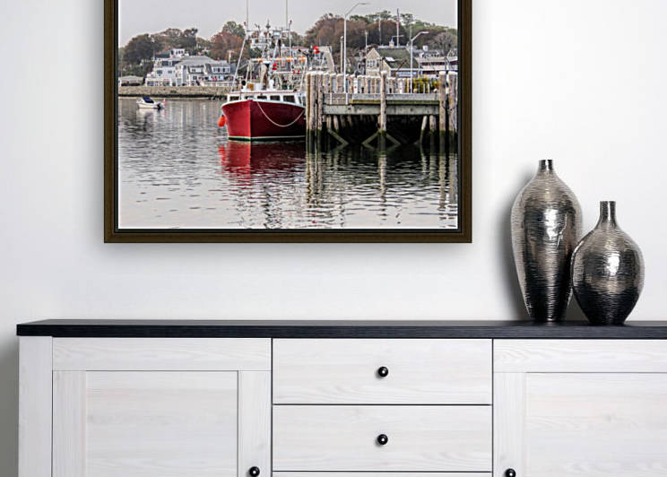 Plymouth MA town harbor  by Photography by Janice Drew
