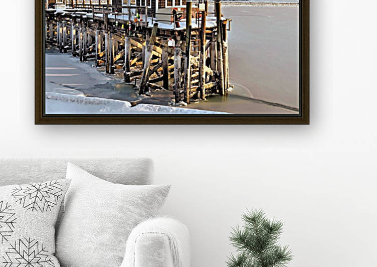 Town pier frozen by Photography by Janice Drew