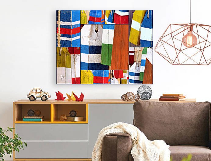 Stripes and Solid Buoys  by Photography by Janice Drew